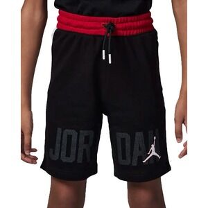 Nike Air JORDAN shorts Boys Small 8 10 NWT Black Red Hard To Find Summer